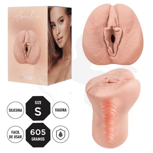 Amelia Masturbador Super Realista con Vagina en silicona de grado Medico