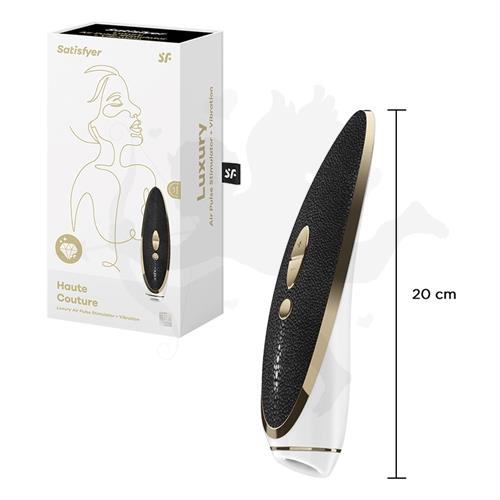 Luxury Haute Couture estimulador de clitoris vibrador con ondas de presion y carga USB