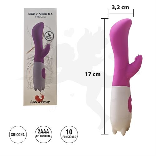 Piscis : Vibrador y estimulador de clitoris con 10 modos de vibracion